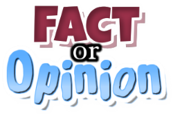 fact and opinion clipart